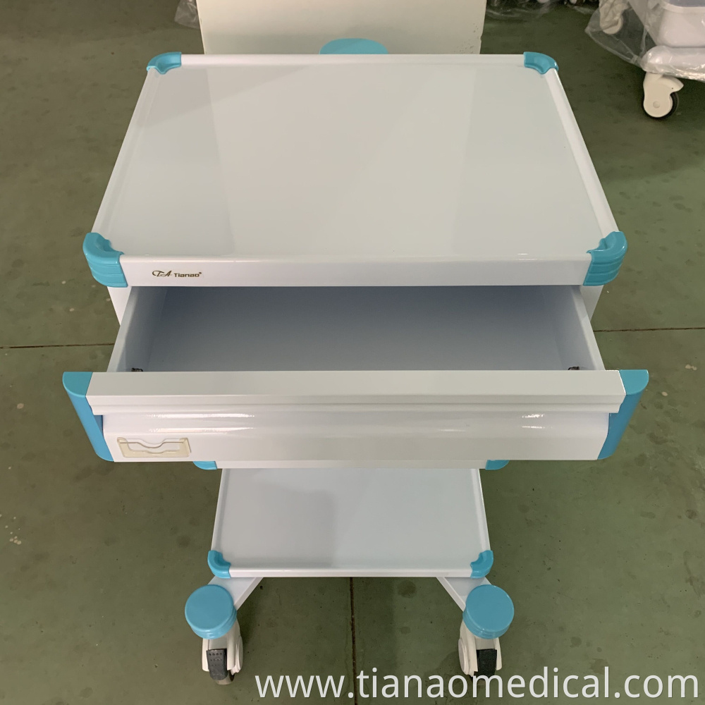 Hospital Steel Instrument Trolley Cart